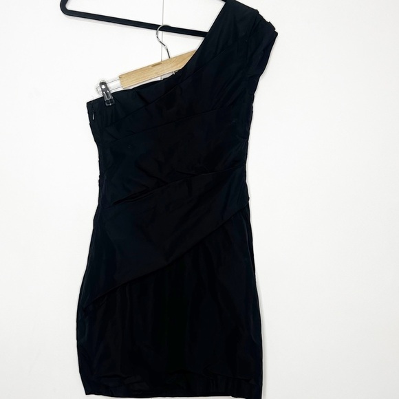 Kookai Black One Shoulder Ruched Dress - Picture 3 of 5